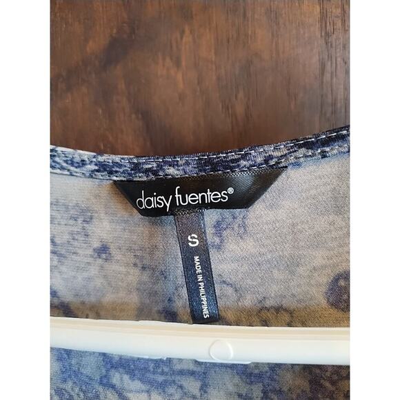 Lot of 2 blouse Tank Top Women's Small V-Neck Sleeveless Career Floral Abstract - Picture 5 of 11